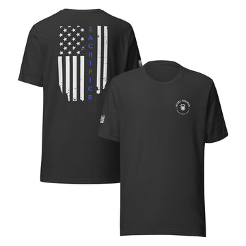 Blue Line Flag Tee tactical fitness training shirt