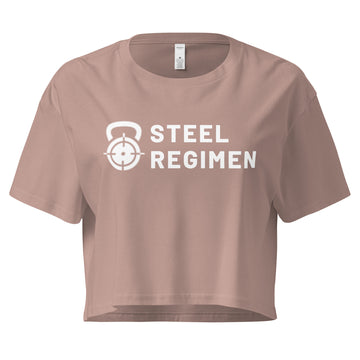 Brand Crop Tee women’s athletic gym crop shirt