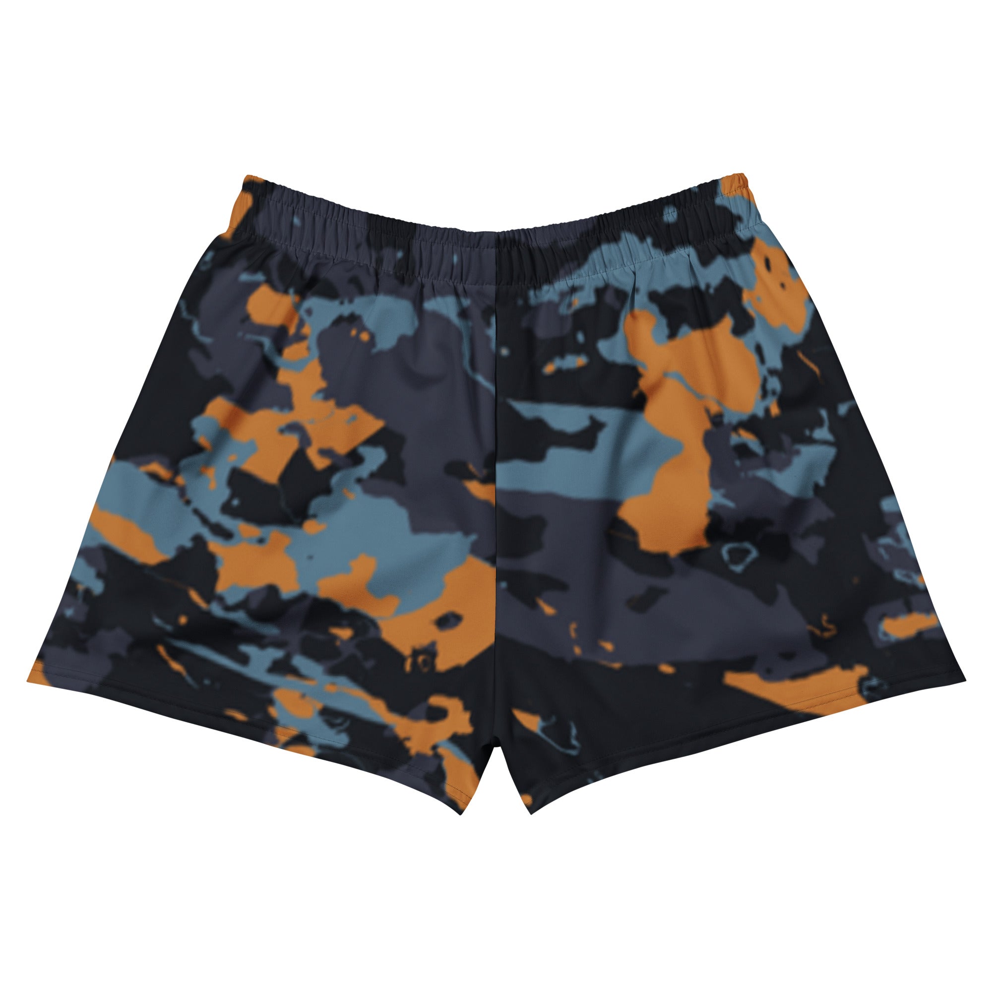 Performance Shorts Blue Orange Camo gym shorts