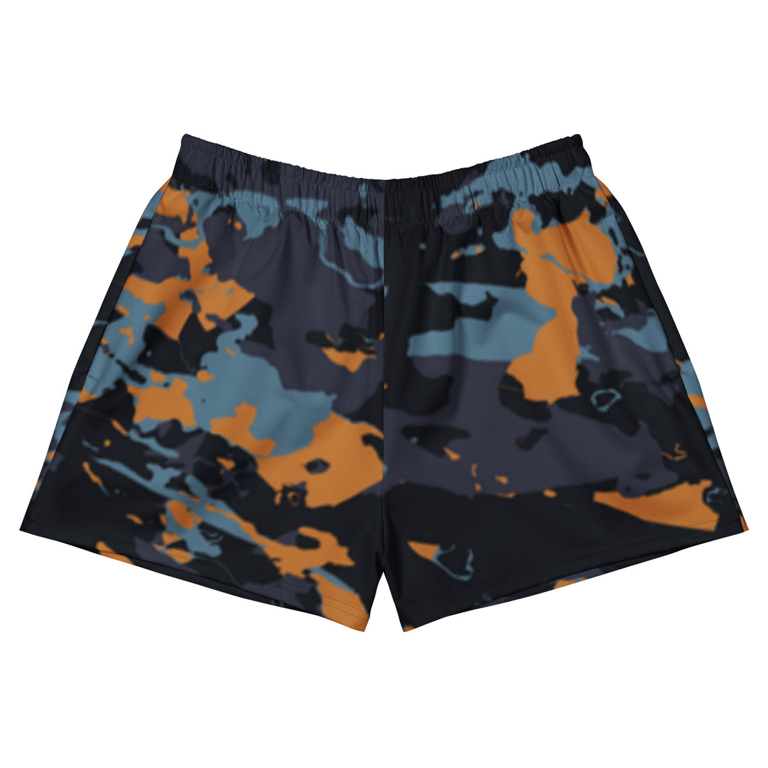 Performance Shorts Blue Orange Camo gym shorts