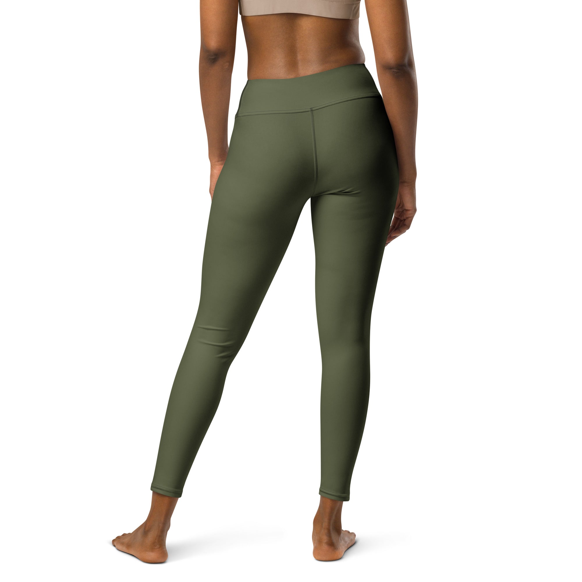 All Day Flow Leggings Olive Green high waist