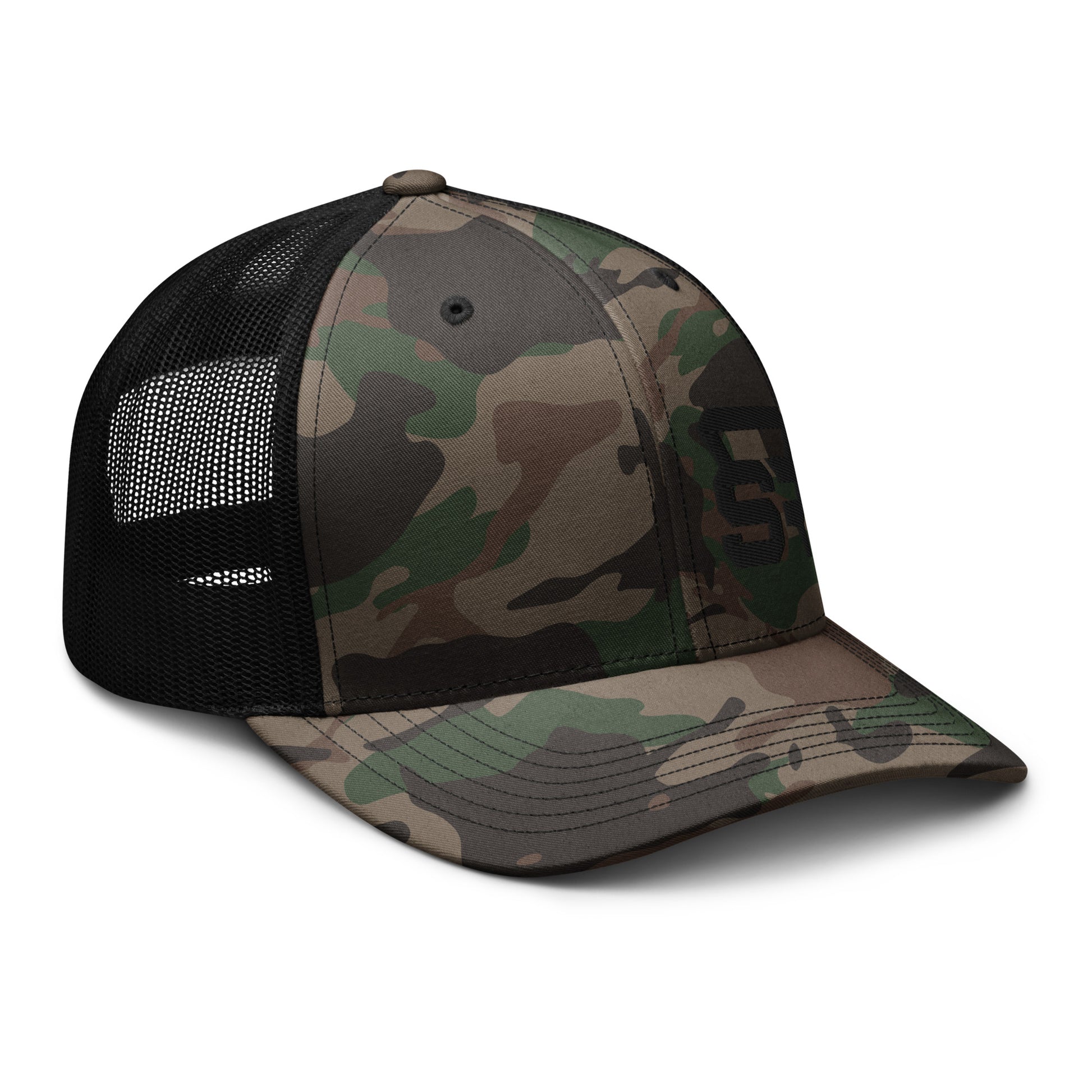 Steel Regimen Camo Trucker Cap Snapback Hat