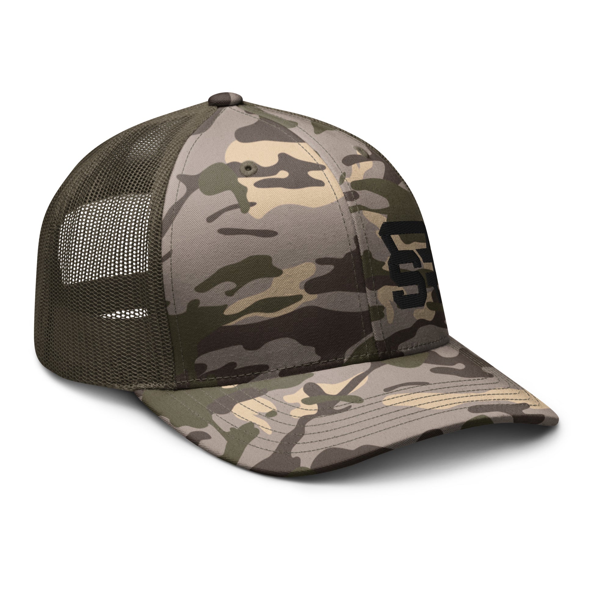Steel Regimen Camo Trucker Cap Snapback Hat