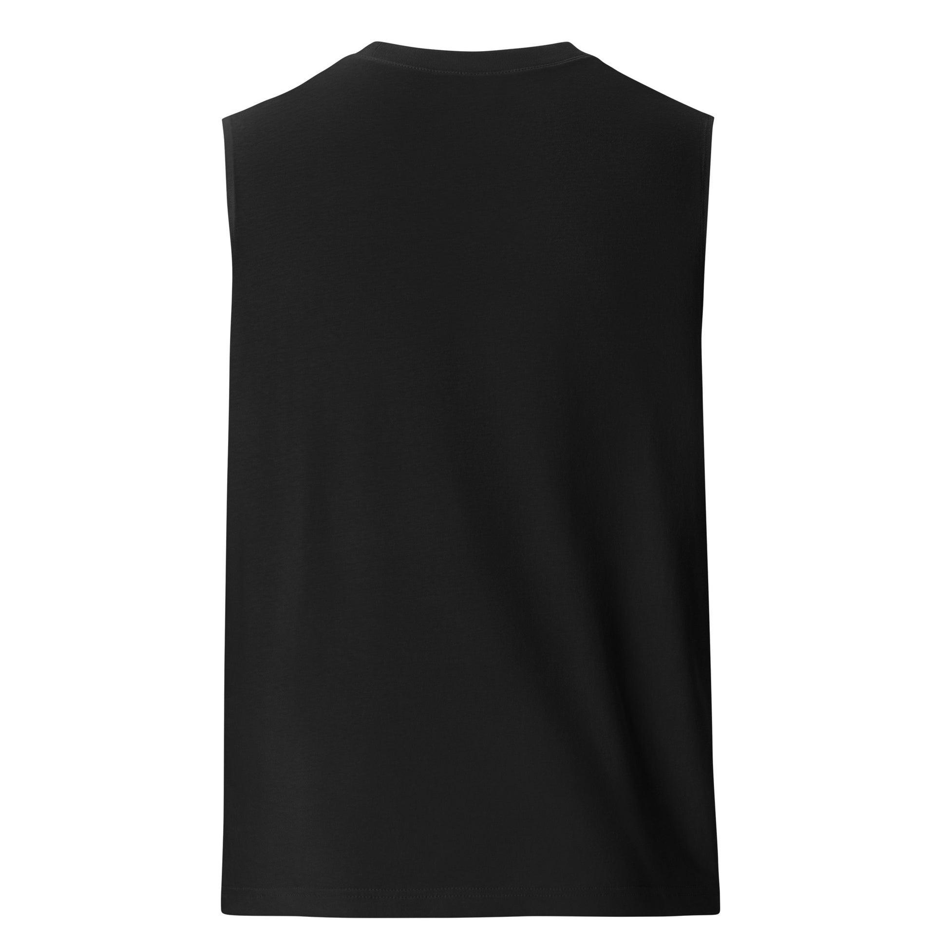 Black Training Muscle Tank lightweight gym top