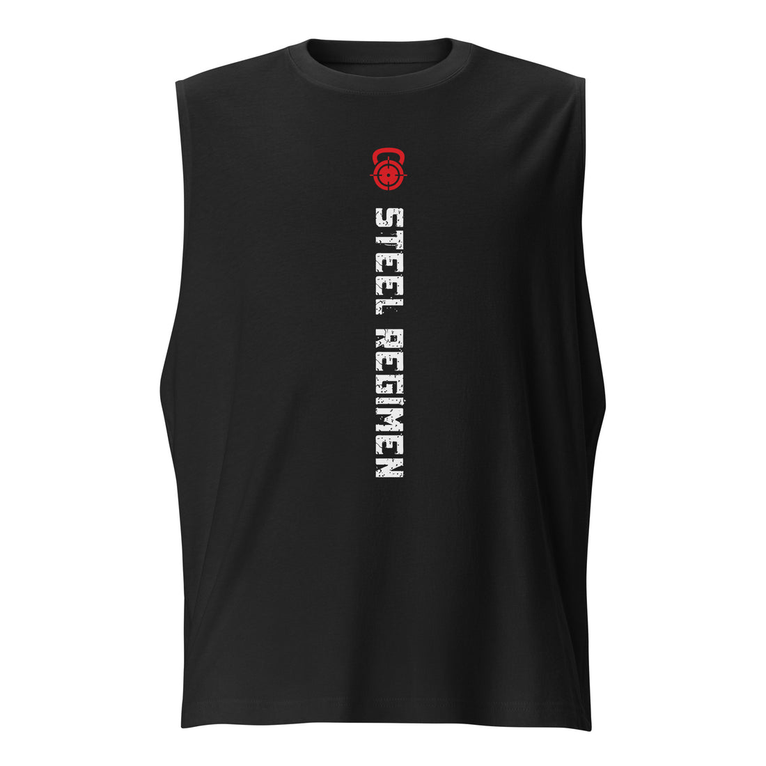 Black Training Muscle Tank lightweight gym top