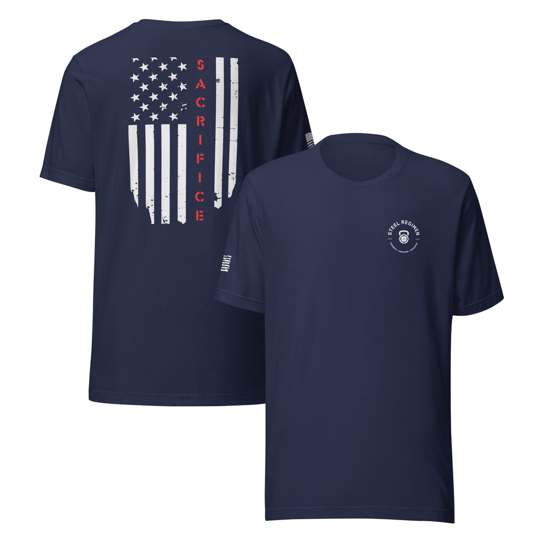 Red Line Flag Tee Pink Tactical Fitness Shirt