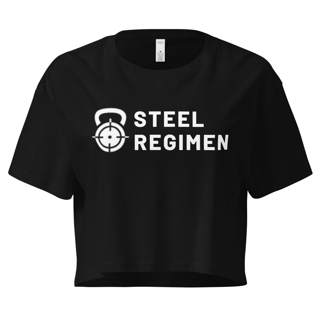 Brand Crop Tee women’s athletic gym crop shirt