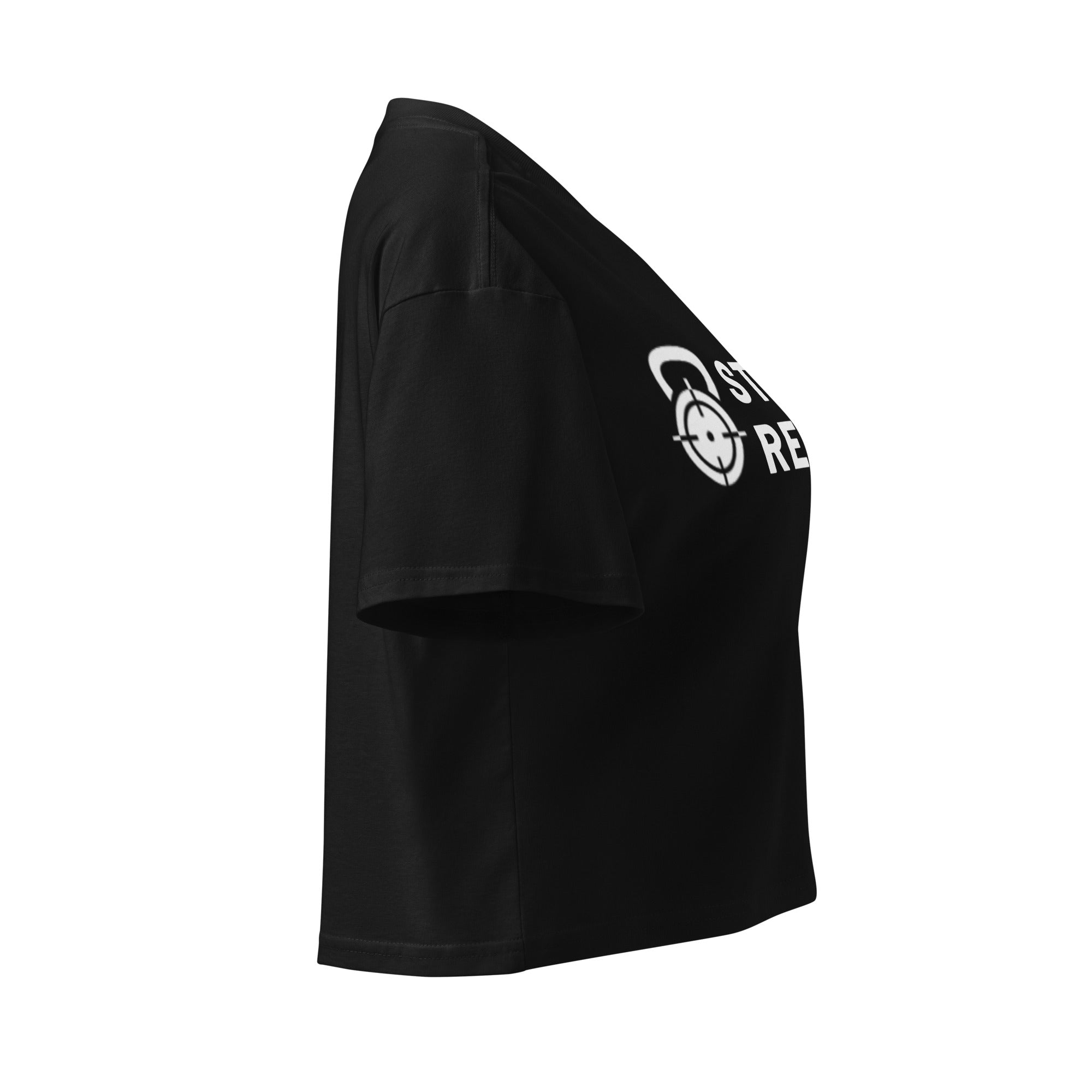 Brand Crop Tee women’s athletic gym crop shirt
