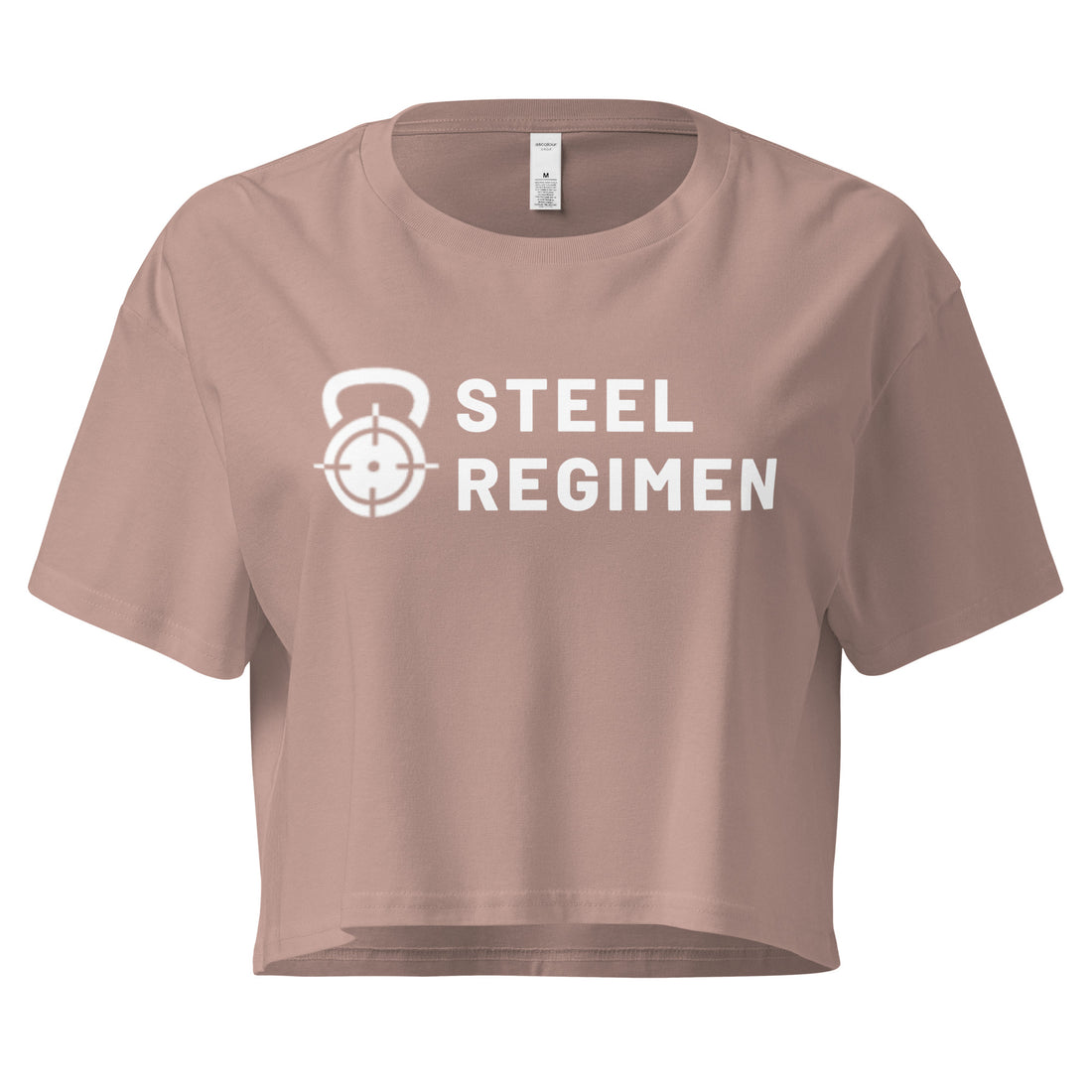 Brand Crop Tee women’s athletic gym crop shirt