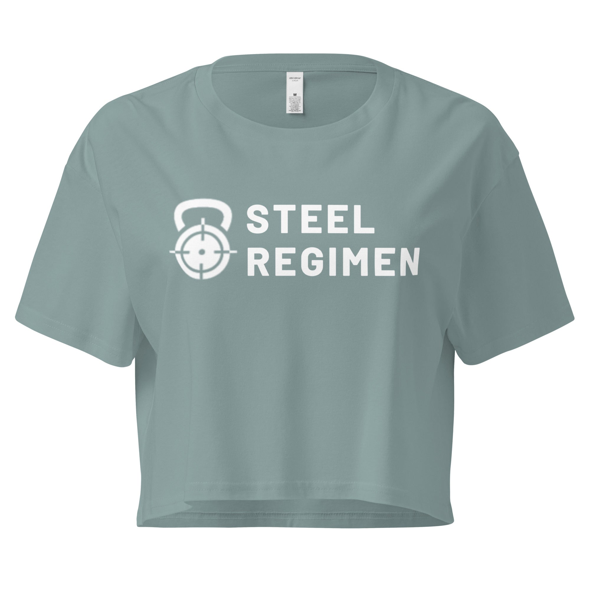 Brand Crop Tee women’s athletic gym crop shirt