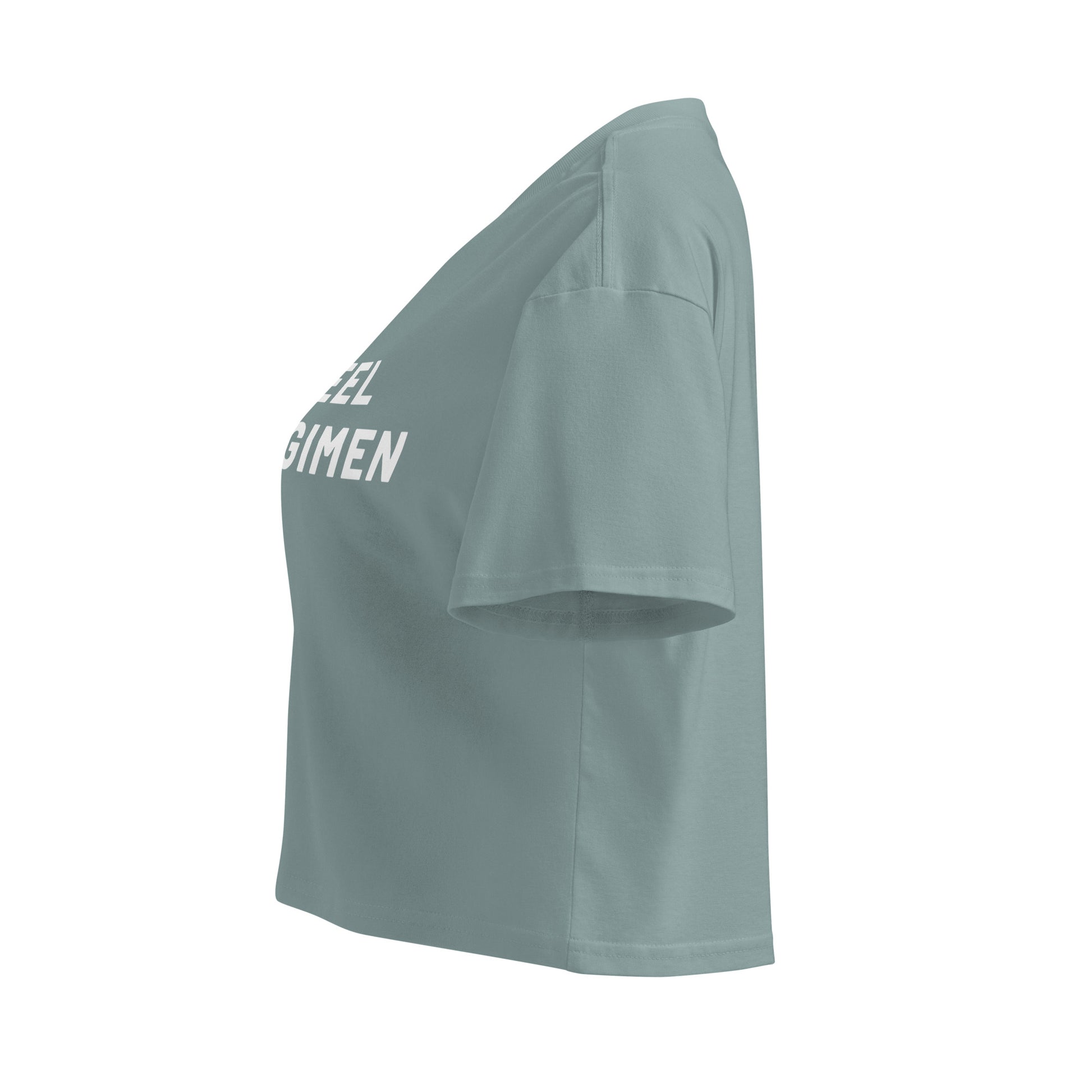 Brand Crop Tee women’s athletic gym crop shirt