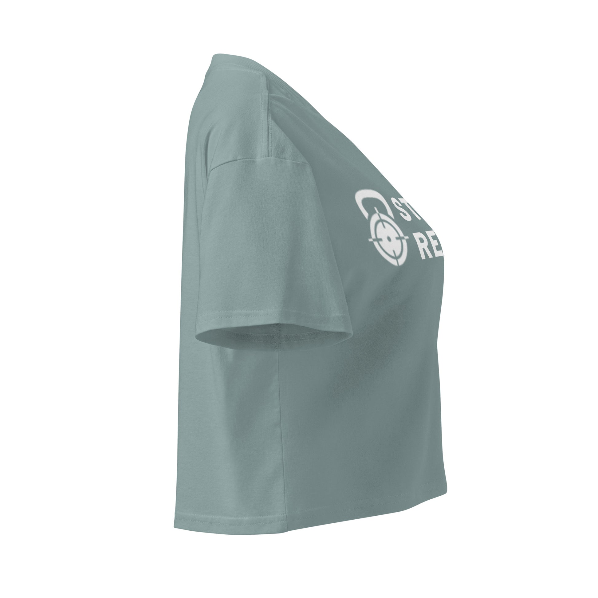 Brand Crop Tee women’s athletic gym crop shirt
